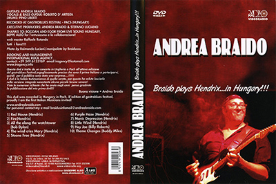 Andrea Braido DVD Plays Hendrix in Hungary cover